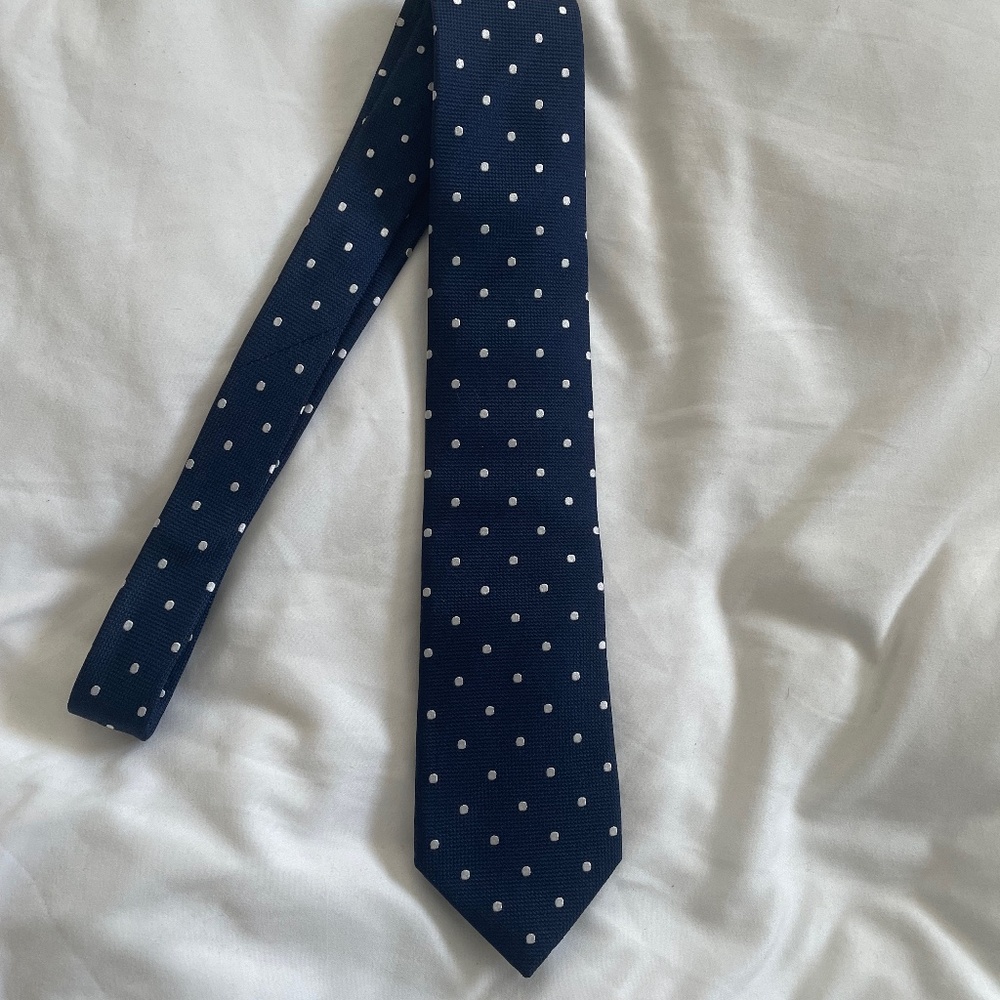 Charles Tyrwhitt Silk Blue Dot Tie